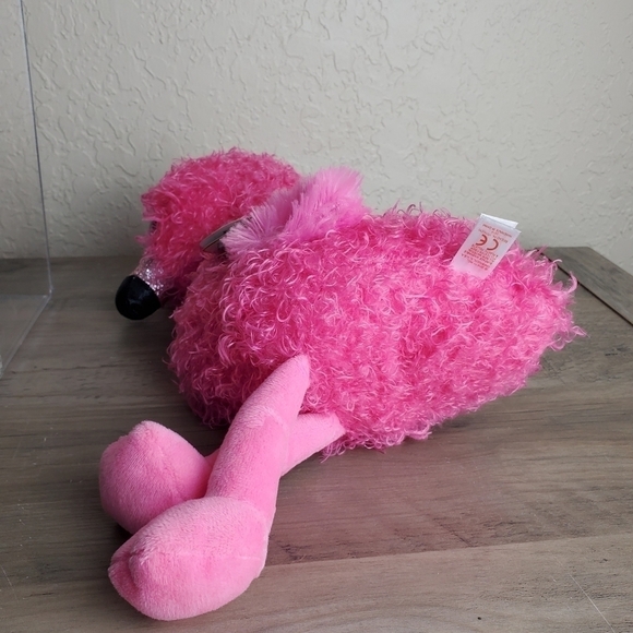 TY The Beanie Boos Collection Dainty Valentine Flamingo Plush Stuffed Animal 14" - Picture 6 of 9